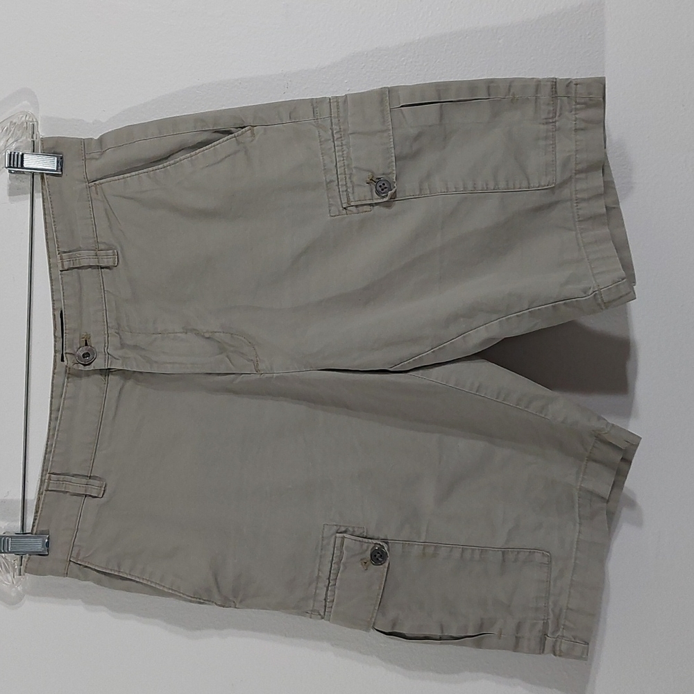 🟢 (PHIL) Calvin Klein Flat Front Cargo Shorts Size 30 - Picture 2 of 12